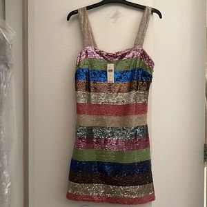 NWT Anthro sequin mini dress size 4